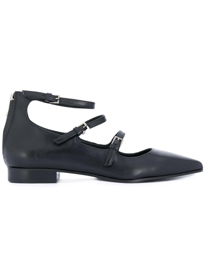 P.a.r.o.s.h. Buckled Ballerina Shoes - Black