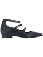 P.a.r.o.s.h. Buckled Ballerina Shoes - Black