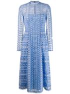 Temperley London Crochet Midi Dress - Blue
