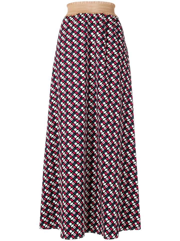 Daniela Pancheri Geometric Print Skirt - Multicolour