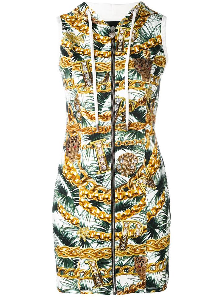 Philipp Plein - Fantasia Ghetto Dress - Women - Cotton - Xs, Green, Cotton