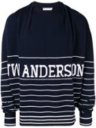 Jw Anderson Logo Patch Sweater - Blue