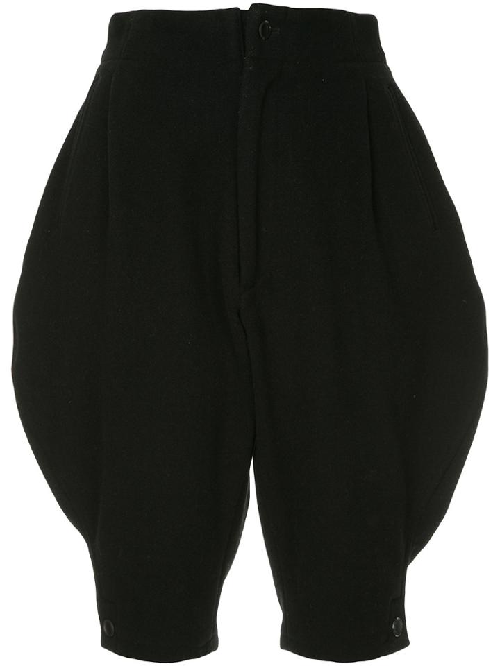 Yohji Yamamoto Vintage Cropped Knee-length Trousers - Black