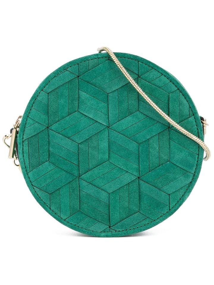 Welden Geometric Cut Crossbody Bag - Green