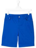 Emporio Armani Kids Denim Shorts - Blue