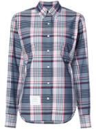 Thom Browne Classic Oversized Long Sleeve Point Collar Shirt In Large