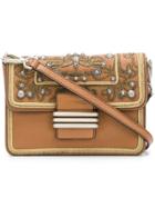 Etro Embroidered Crossbody Bag - Brown
