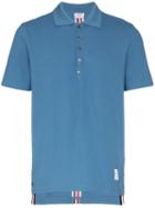 Thom Browne Short Sleeve Polo Shirt - Blue