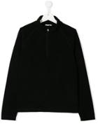 Moncler Kids Half-zip Jumper - Black
