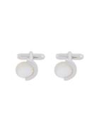 Mehem Round Cufflink - Metallic