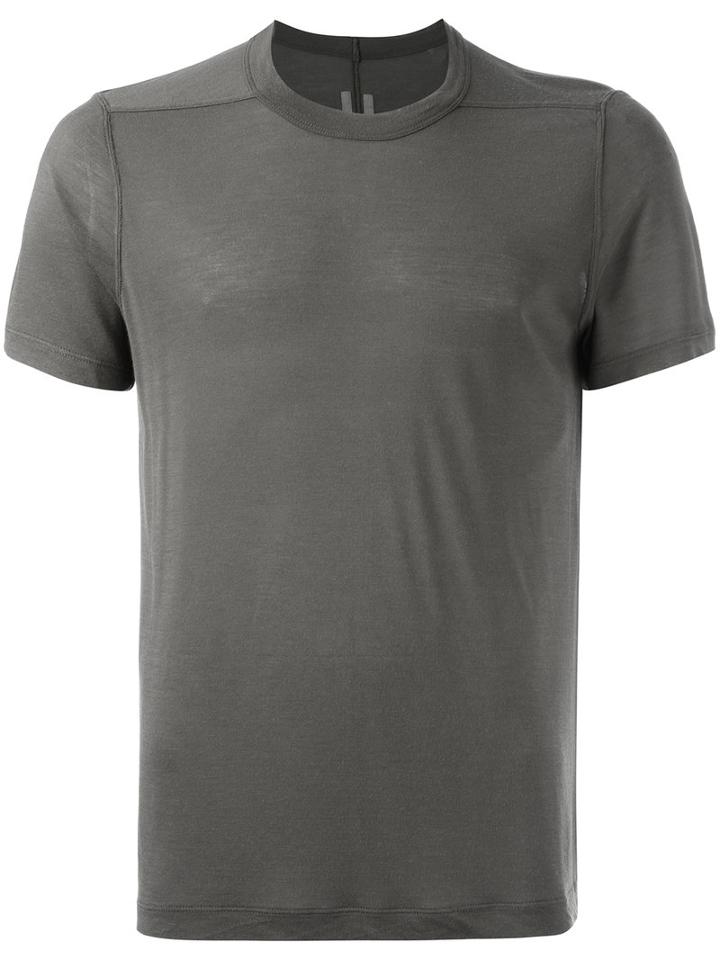 Rick Owens 'dark Dust' T-shirt, Men's, Size: Large, Grey, Silk/viscose