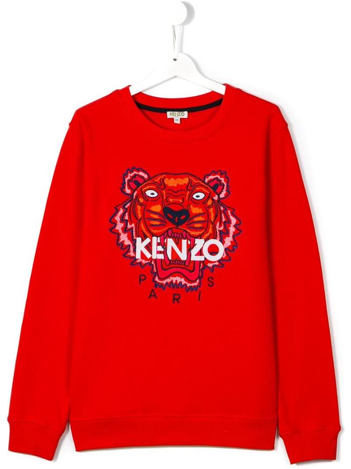 Kenzo Kids Tiger Sweatshirt, Boy's, Size: 16 Yrs, Red