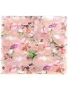 Blumarine - Floral Print Scarf - Women - Silk - One Size, Women's, Pink/purple, Silk