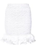 Petersyn Ruffled Mini Skirt - White
