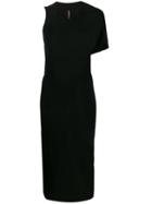 Rick Owens Lilies Asymmetric One-sleeve Dress - Black