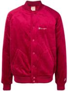 Champion Velvet Bomber Jacket - Red