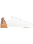 Premiata Contrast Heel Sneakers - White
