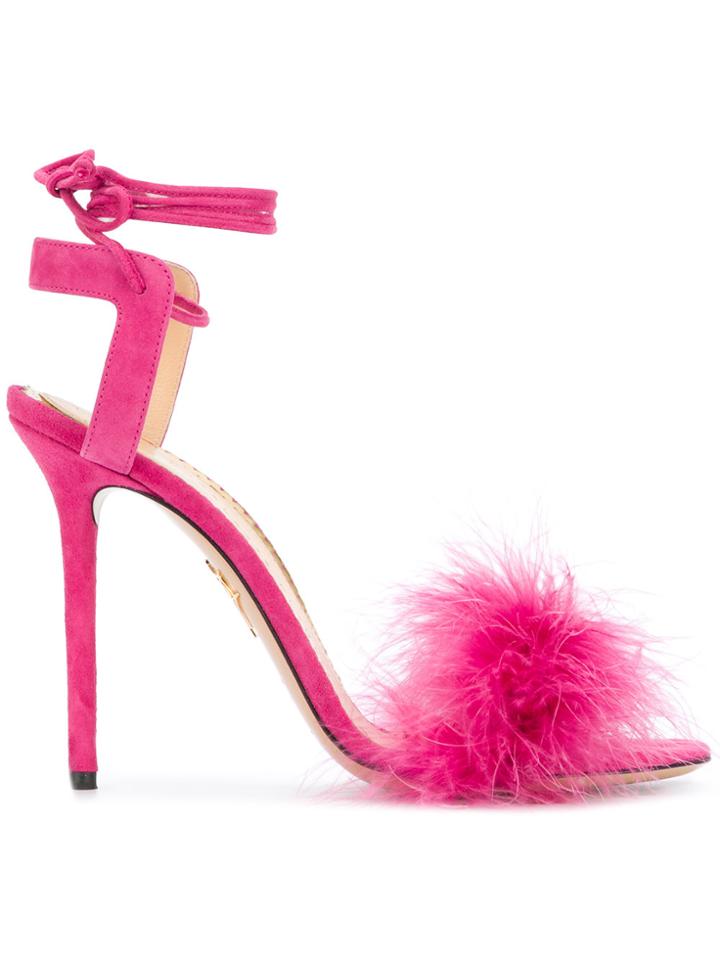 Charlotte Olympia Salsa 110 Sandals - Pink & Purple