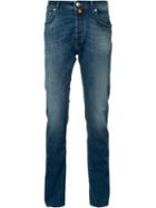 Jacob Cohen Straight-leg Jeans, Men's, Size: 40, Blue, Cotton/spandex/elastane