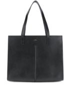 A.p.c. Logo Embossed Tote - Black