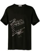 Yohji Yamamoto Handwriting Print T-shirt - Black