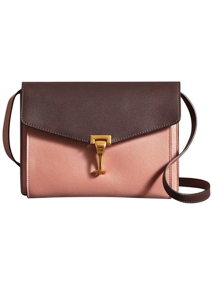 Burberry Two-tone Leather Crossbody Bag - Pink & Purple