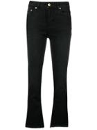 Department 5 Cropped Flared Jeans - Black