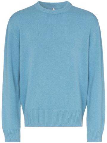 Sunflower Moon Knitted Jumper - Blue