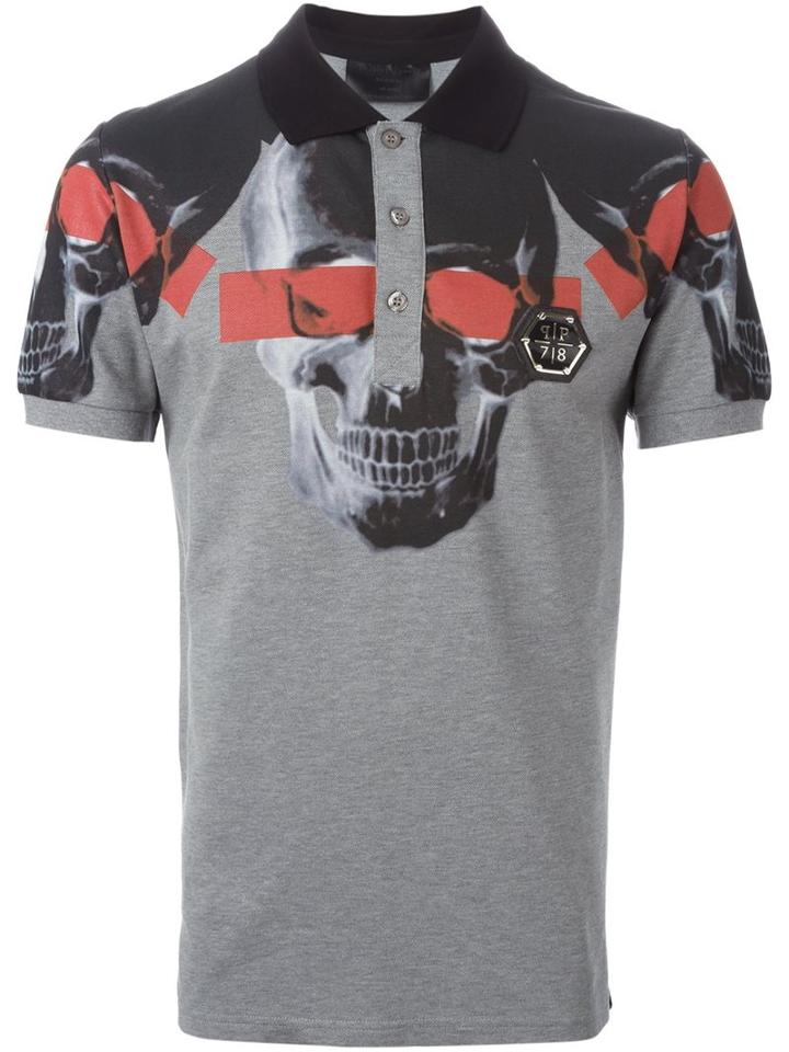 Philipp Plein 'see You' Polo Shirt, Men's, Size: Large, Black, Cotton