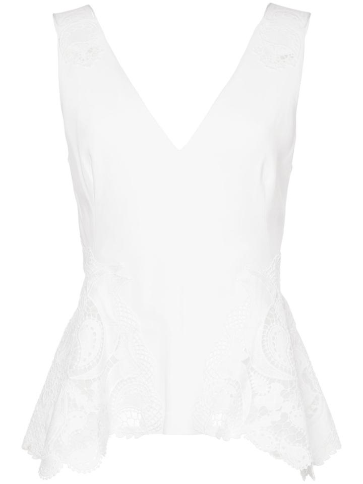 Jonathan Simkhai Flared Sleeve-less Blouse - White