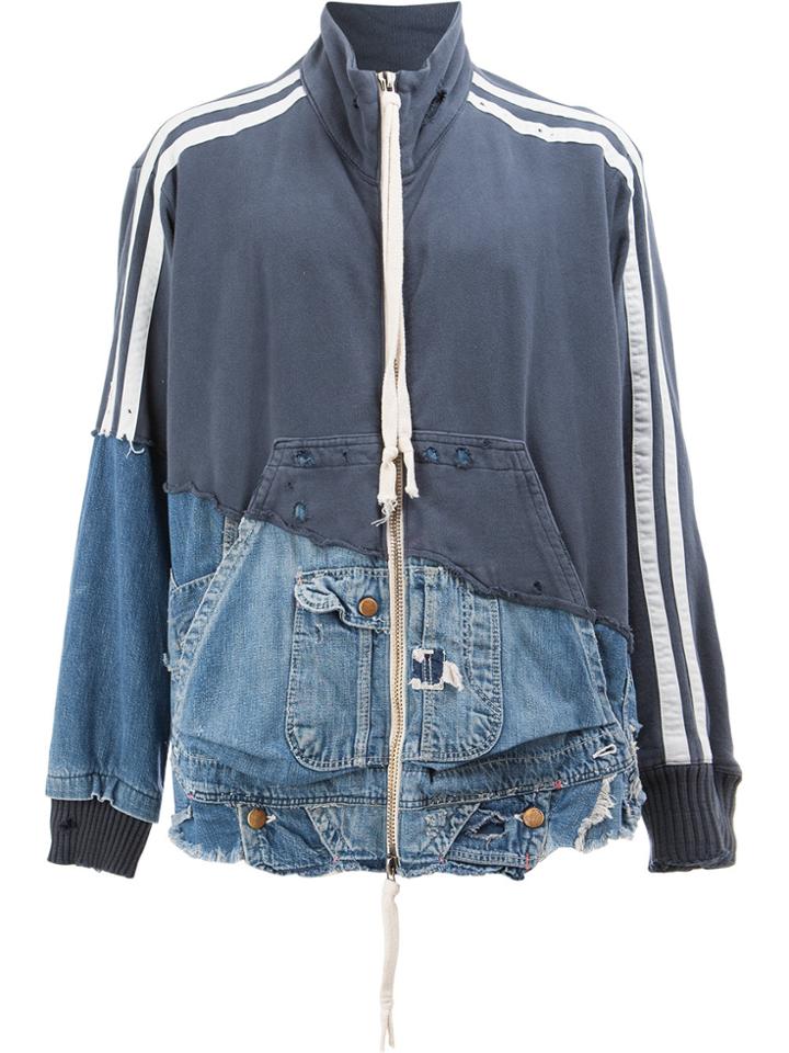 Greg Lauren Patchwork Jacket - Blue