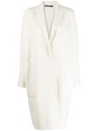 Sofie D'hoore Oversized Single-breasted Coat - White
