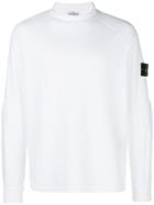 Stone Island Raglan Sleeve Sweatshirt - White