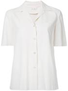 Ms Min - Short-sleeve Shirt - Women - Spandex/elastane/viscose - 4, Women's, Nude/neutrals, Spandex/elastane/viscose