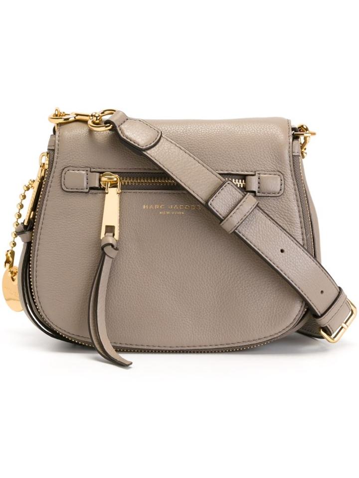 Marc Jacobs Small 'recruit' Saddle Crossbody Bag, Women's, Grey