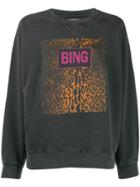 Anine Bing Ramona Graphic Print Sweatshirt - Black