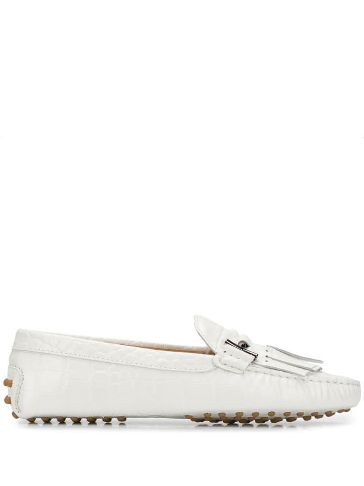 Tod's Gommino Driving Shoes Loafers - White