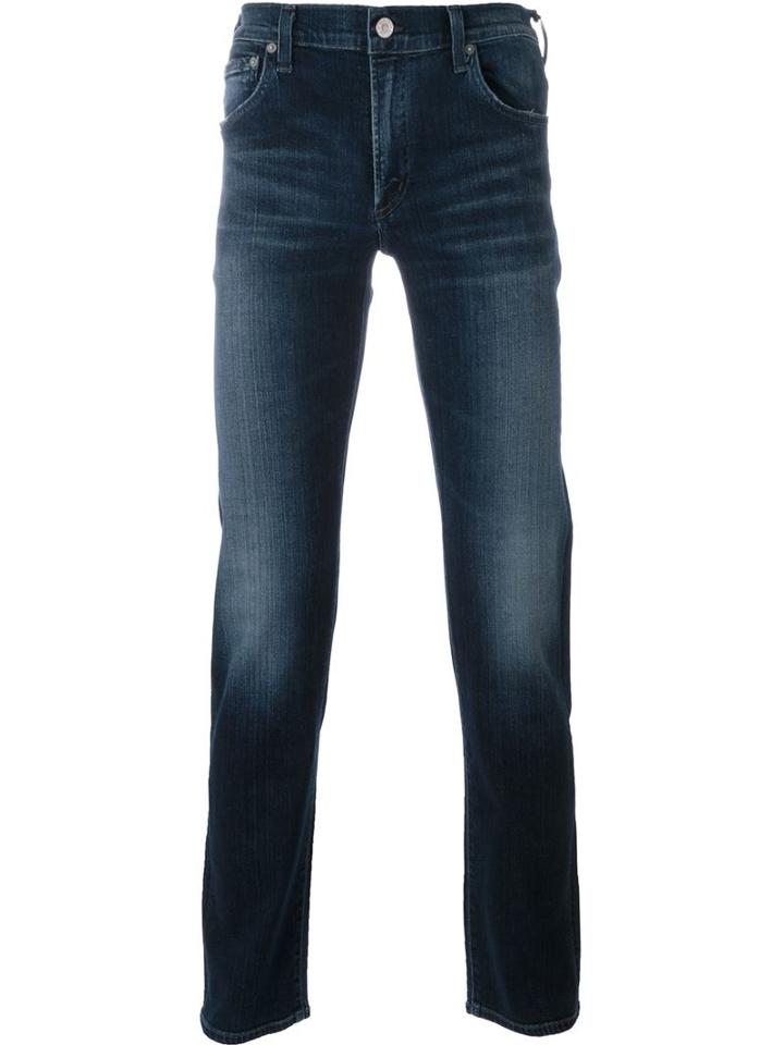 Citizens Of Humanity Slim Fit Jeans, Men's, Size: 34, Blue, Rayon/cupro/cotton/cotton