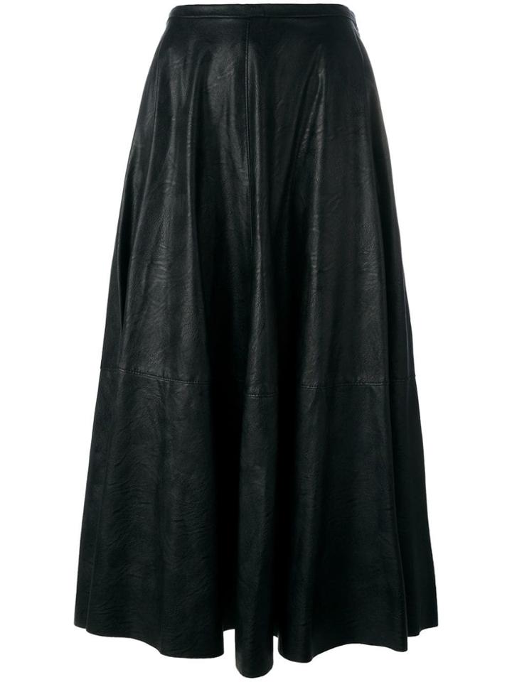 Mm6 Maison Margiela Pleated Skirt - Black