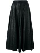 Mm6 Maison Margiela Pleated Skirt - Black