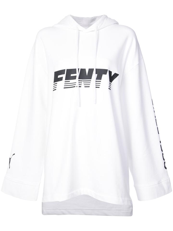 Fenty X Puma Graphic Print Hoodie - White