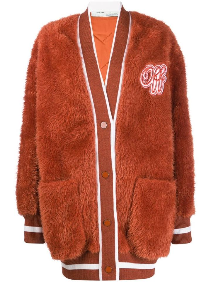 Off-white Varsity Cardigan - Orange