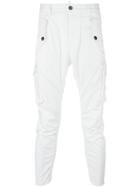 Dsquared2 Cropped Cargo Trousers - White