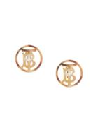 Burberry Resin And Gold-plated Monogram Motif Earrings