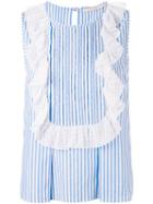 L'autre Chose - Ruffled Trim Top - Women - Cotton - 46, White, Cotton
