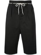 Maison Margiela Drawstring Drop Crotch Shorts - Black