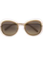 Chloe Eyewear - 'carlina' Sunglasses - Women - Acetate/metal (other) - One Size, Grey, Acetate/metal (other)