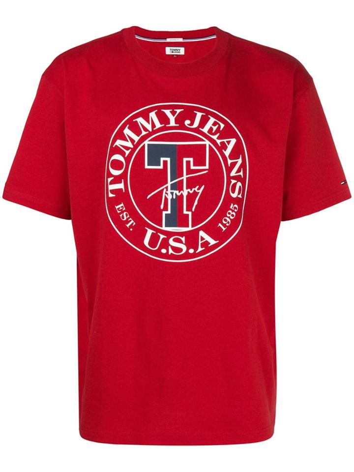 Tommy Jeans Printed Logo T-shirt - Red
