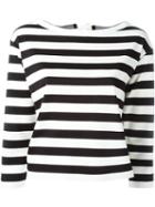 Moncler Classic Breton T-shirt, Women's, Size: M, Black, Cotton/polyester
