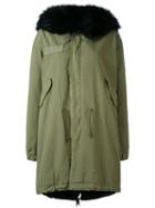 Mr & Mrs Italy - Army Long Parka - Women - Cotton/rabbit Fur/polyamide/lamb Fur - Xs, Green, Cotton/rabbit Fur/polyamide/lamb Fur